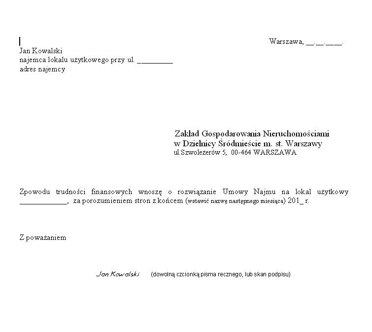 przejd do podania w formie  pliku doc